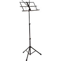 This is a sturdy music stand with tubular legs and a good range of height adjustment that folds away easily into its carry bag.<br /><br /><br />