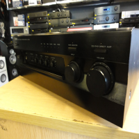 Great hi-fi amp with six line level inputs and built-in phono stage for use with turntables.<br />We love Yamaha's 'Natural Sound' series amplifiers - they always have a smooth character and plenty of power!<br />2 independent pairs of speaker outputs.<br />Bass, Treble, Loudness (with contour), Direct and Tape Monitor controls.<br /><br /><br />