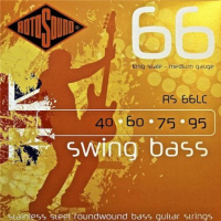 Medium gauge set of stainless steel bass guitar strings by Rotosound. &nbsp;This gauge is one step lighter than standard gauge.