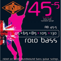 Standard 5-string set of nickel on steel bass guitar strings.