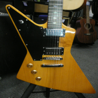 Korean-made explorer guitar in good condition.