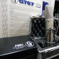 <p>Professional multi-pattern valve condenser microphone.</p><p>Beautiful build-quality - the&nbsp; GT67 is a chunky microphone with a matt nickel finish, weighing about 550g and measures 47mm in diameter and 190mm in length. It has a slightly barrelled body and chisel-shaped capsule grille, resembling the classic Neumann U87 form.</p><p>&nbsp;<br />The condenser capsule contains a 1.1-inch evaporated-gold diaphragm which is just three microns thick.</p><p>&nbsp;A 'disk resonator'&nbsp; interacts with the diaphragm at high frequencies (above about 14kHz) to help increase the HF sensitivity.&nbsp;</p><p>The front of the microphone is indicated by the GT logo, and two miniature toggle switches select a 10dB input pad and a 75Hz high-pass filter, the latter being useful for rumble and proximity effects.</p><p>Two further toggle switches to select the polar pattern are on the rear. The first is a three-way switch providing omni, cardioid or figure-of-eight options, while the second switch enables the cardioid mode to be changed to a supercardioid pattern.&nbsp;</p><p><br /></p>