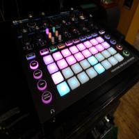 <p>Combines the functionality and interface of the Bass Station II and the Circuit Groovebox. </p><p>The synthesiser offers two oscillators alongside a distortion module, a multi-mode filter with hi-pass, low-pass and band-pass settings and a modulation matrix allowing endless routeing options for creative sound design.<br /><br />The Circuit Mono Station provides two separately controlled oscillators, each with sync and tuning parameters with four available waveshapes to choose from, including sawtooth, triangle, square and sample and hold. </p><p>The monosynth also offers other oscillators including a sub-oscillator, noise generator and ring modulation as well as a filter control section with three modes to choose from with slopes of 12dB and 24dB, plus a powerful overdrive unit with three distortion types to pick from.</p><p><br />A high-quality sound engine allows the synthesizer to provide both monophonic and paraphonic modes with the two oscillators controlled by their own individual sequencer. </p><p>Overall there are three sequencer tracks to use; two oscillator sequencers and one modulation sequencer all with adjustable functions such as gate length, sync rate and the ability to switch/mutate patterns on the fly.<br /><br />The creative sound design possibilities are truly endless thanks to the four-by-eight modulation matrix that routes from an LFO with four waveshapes, envelope, sequencer or velocity allowing modulation for pitch, pulse-width, filter, distortion, amp or CV.<br /><br />This paraphonic analogue synthesiser has 64 pre-programmed synth patches loaded and saved on the unit, all ready for use straight out the box.</p><p>Novation&rsquo;s Circuit Mono Station controls can separate hardware due to the CV, gate and modulation outputs as well as MIDI In, Out and Thru connections so you can link other MIDI devices together for live performances.</p><p>Users can also pass an audio signal through the audio input and use the Mono Stations analogue filter and distortion or use the audio input with the modulation sequencer to chop, evolve and process a source sound in entirely new ways. </p><p>The Circuit Mono Station can be plugged into a PC/Mac via USB where you can manage unlimited patches using Components.</p><p>Very good condition, with original power supply.<br /><br /></p>