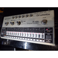 <p>Legendary analogue drum machine, produced 1981-1984.</p><p>Intuitive 16-part step sequencer.</p><p>Sounds: Bass Drum, Snare Drum, Hi Tom, Lo Tom, Cymbal and Open/Closed Hi Hat</p><p>DIN sync (not MIDI!) allows synchronisation with other TR and TB machines&nbsp;</p><p>'Accent' allows emphasis on any given beat.</p><p>Memory: 32 patterns and 8 songs.</p><p>Trigger outputs: The Lo Tom and Hi Tom tracks have outputs to trigger an external sound source.</p><p>When the closed and open hihat are played together, a 3rd hihat sound triggers.</p><p>When the trigger output is in use, the corresponding internal sound still functions normally.</p><p>The tom track can be used, for example, to trigger a kick drum synth module.</p><p><br /></p>