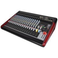 <p>Fully featured live mixing console with 14 mono mic/line inputs on XLR/jack and 2 stereo line jack inputs. </p><p>All channels have gain, 3-band EQ, switchable pre/post aux output, FX send, pan, PFL switch and 60mm channel faders. <br />Phantom power is switchable to all XLR inputs for condenser microphones and active DI boxes.</p><p>Internal effects take the form of a 16-program 24-bit DSP engine with independent level fader and AFL switch for monitoring.</p><p>An inbuilt media player can accept a USB memory stick for playback of stored audio tracks and can also record the mix output for documenting rehearsals or performances. B/T wireless compatibility enables pairing with a smart phone or tablet for remote playback.</p><p>Global EQ is handled by a 7-band graphic EQ and the overall mix is fed from master faders to left &amp; right balanced XLR outputs. </p><br />