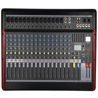 <p>Fully featured live mixing console with 14 mono mic/line inputs on XLR/jack and 2 stereo line jack inputs. </p><p>All channels have gain, 3-band EQ, switchable pre/post aux output, FX send, pan, PFL switch and 60mm channel faders. <br />Phantom power is switchable to all XLR inputs for condenser microphones and active DI boxes.</p><p>Internal effects take the form of a 16-program 24-bit DSP engine with independent level fader and AFL switch for monitoring.</p><p>An inbuilt media player can accept a USB memory stick for playback of stored audio tracks and can also record the mix output for documenting rehearsals or performances. B/T wireless compatibility enables pairing with a smart phone or tablet for remote playback.</p><p>Global EQ is handled by a 7-band graphic EQ and the overall mix is fed from master faders to left &amp; right balanced XLR outputs. </p><br />