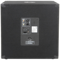 <p>Active subwoofer with integral amplifier and adjustable low pass filter in rugged, carpet covered wooden cabinet.<br />Adjustable cutoff frequency<br />Metal corner protectors<br />Side mounted carrying handles.</p><p><br /></p>