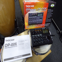 <p>Compact battery-powered multitrack recorder, optimally designed for on-the-spot recording.</p><p>Record vocals or acoustic guitar anytime without the need for extra equipment or set-up time. </p><p>With the analogue feel of dedicated control knobs, built-in chromatic tuner and metronome and an ultra lightweight design, this Pocketstudio is one of the simplest to use songwriting scratchpad on the market.</p><p>The DP-006 has two inputs by phone jack to connect an external microphone, an electric-acoustic guitar or a line-level device like a synthesizer. </p><p>Recordings are written to widely available SD/SDHC card media.</p><p><br /></p>
