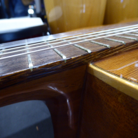 <p>Spanish-made classical guitar with solid top.</p><p>Condition: Various small marks on the table, otherwise good.</p>