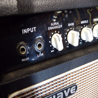 <p>50 watt bass guitar amplifier with tilt-back design.</p><p>Good condition.</p>