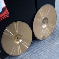 Affordable 14" hi hat cymbals by Meinl.