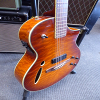 <p>Very playable hybrid guitar with both acoustic and electric pickups.</p><p>Condition: The built-in tuner doesn't work (we can throw a free clip-on headstock tuner in), and a few tiny marks, otherwise excellent.</p>
