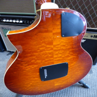 <p>Very playable hybrid guitar with both acoustic and electric pickups.</p><p>Condition: The built-in tuner doesn't work (we can throw a free clip-on headstock tuner in), and a few tiny marks, otherwise excellent.</p>