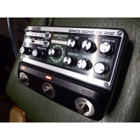 <p style="margin:0in;font-family:Calibri;font-size:11.0pt;">Authentically
recreates the sound and behaviour of the legendary Roland RE-201 Space Echo</p><p style="margin:0in;font-family:Calibri;font-size:11.0pt;"></p><p style="margin:0in;font-family:Calibri;font-size:11.0pt;">Classic multi-head
tape echo sound with expanded delay time</p><p style="margin:0in;font-family:Calibri;font-size:11.0pt;"></p><p style="margin:0in;font-family:Calibri;font-size:11.0pt;">Original three-head
configuration plus additional tape head for 12 unique echo combinations</p><p style="margin:0in;font-family:Calibri;font-size:11.0pt;"></p><p style="margin:0in;font-family:Calibri;font-size:11.0pt;">Independent stereo
reverb section with original spring reverb type plus hall, plate, room, and
ambience</p><p style="margin:0in;font-family:Calibri;font-size:11.0pt;"></p><p style="margin:0in;font-family:Calibri;font-size:11.0pt;">Saturation control
for adding magnetic tape compression and preamp coloration</p><p style="margin:0in;font-family:Calibri;font-size:11.0pt;"></p><p style="margin:0in;font-family:Calibri;font-size:11.0pt;">Wow &amp; Flutter
control for introducing varying levels of natural tape modulation</p><p style="margin:0in;font-family:Calibri;font-size:11.0pt;"></p><p style="margin:0in;font-family:Calibri;font-size:11.0pt;">Choose between new
and aged tape conditions</p><p style="margin:0in;font-family:Calibri;font-size:11.0pt;"></p><p style="margin:0in;font-family:Calibri;font-size:11.0pt;">Selectable input
modes for optimum performance with instruments and line-level gear</p><p style="margin:0in;font-family:Calibri;font-size:11.0pt;"></p><p style="margin:0in;font-family:Calibri;font-size:11.0pt;">Warp and Twist
effects with footswitch control</p><p style="margin:0in;font-family:Calibri;font-size:11.0pt;"></p><p style="margin:0in;font-family:Calibri;font-size:11.0pt;">Select between the
unprocessed analog dry signal or the modeled sound of the original Space Echo
preamp</p><p style="margin:0in;font-family:Calibri;font-size:11.0pt;"></p><p style="margin:0in;font-family:Calibri;font-size:11.0pt;">Four onboard
memories plus the current panel settings</p><p style="margin:0in;font-family:Calibri;font-size:11.0pt;"></p><p style="margin:0in;font-family:Calibri;font-size:11.0pt;">Save and select 127
memories via external MIDI program change</p><p style="margin:0in;font-family:Calibri;font-size:11.0pt;"></p><p style="margin:0in;font-family:Calibri;font-size:11.0pt;">Tap tempo and
carryover functions</p><p style="margin:0in;font-family:Calibri;font-size:11.0pt;"></p><p style="margin:0in;font-family:Calibri;font-size:11.0pt;">True stereo input
and output</p><p style="margin:0in;font-family:Calibri;font-size:11.0pt;"></p><p style="margin:0in;font-family:Calibri;font-size:11.0pt;">Expandable control
via external footswitches, an expression pedal, or MIDI</p>