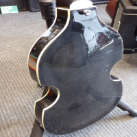 Affordable violin bass in transparent black.&nbsp; Excellent condition.
