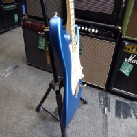 <p>2019 American Performer Stratocaster in Satin Lake Placid Blue finish.&nbsp; Includes padded Fender gig bag.</p><p>Condition: Tiny crack in scratchplate next to the horn screw (barely noticeable), otherwise mint condition.</p>