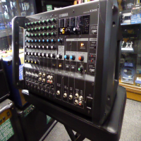 <p>Professional-grade powered mixer.</p><p>2 x 500w RMS at 4 Ohms, 2 X 370w at 8 Ohms.</p><p>8 microphone inputs, the first four being 'combi' sockets (XLR or jack input)</p><p>First four channels have Yamaha's proprietary 'one knob' compression feature, High-pass filter and Mic/Line switching.</p><p>The fourth channel also offers a Hi Z input, ideal for connecting guitars directly.</p><p>Channels 5 to 8 can also be used for stereo sources (L+R jack inputs on two channels, RCA phono inputs on two channels, Stereo minijack option on the last channel).</p><p>Built-in SPX effects with adjustable parameter.</p><br /><p></p><p></p><p></p>