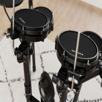 Superb beginner electronic drum kit with full mesh heads, USB interface, free downloadable app, and more!