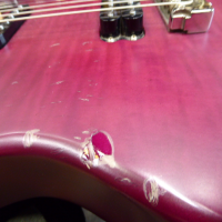 <p>Custom-built Gordon Smith.</p><p>Condition: A couple of large chips in the finish and various bumps and bruises.&nbsp; There is a fair bit of fret wear, but not a severe amount.</p>