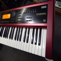 <p>Classic synth released in 2001 as a specialised member of the Triton range, featuring advanced arpeggiator patterns developed by Stephen Kay (Kay's Algorithmic Real-time Music Architecture).</p><p>The KARMA Engine: Goes far beyond a standard arpeggiator by analyzing performance inputs (velocity, timing, note order, and chords) to dynamically generate complex musical phrasing like guitar strumming, evolving rhythms and patterns in real time.</p><p>62 note polyphonic and 16-part multitimbral.</p><p>The sound engine is based on the Korg Triton workstation.</p><br />
