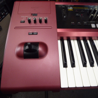 <p>Classic synth released in 2001 as a specialised member of the Triton range, featuring advanced arpeggiator patterns developed by Stephen Kay (Kay's Algorithmic Real-time Music Architecture).</p><p>The KARMA Engine: Goes far beyond a standard arpeggiator by analyzing performance inputs (velocity, timing, note order, and chords) to dynamically generate complex musical phrasing like guitar strumming, evolving rhythms and patterns in real time.</p><p>62 note polyphonic and 16-part multitimbral.</p><p>The sound engine is based on the Korg Triton workstation.</p><br />